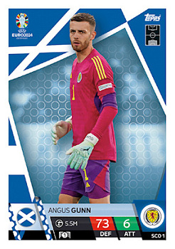 Angus Gunn Scotland Topps Match Attax EURO 2024 #SCO1